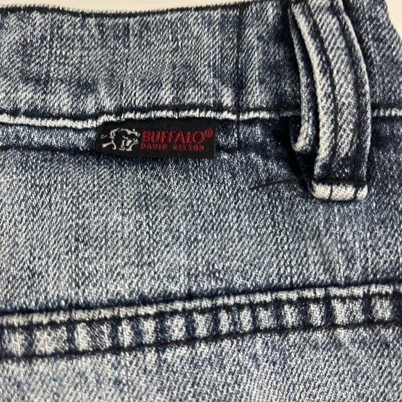 Buffalo David Bitton distress straight Jett jeans men size 33 - Picture 5 of 11